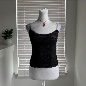 House of CB Black Lace Cami Top 🖤 | Gothic Chic Core